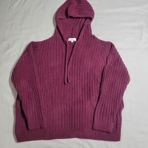 Grace & Lace Women's Purple Fleece Hoodie With Pockets Size Small